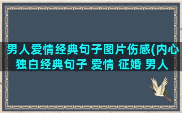 男人爱情经典句子图片伤感(内心独白经典句子 爱情 征婚 男人)